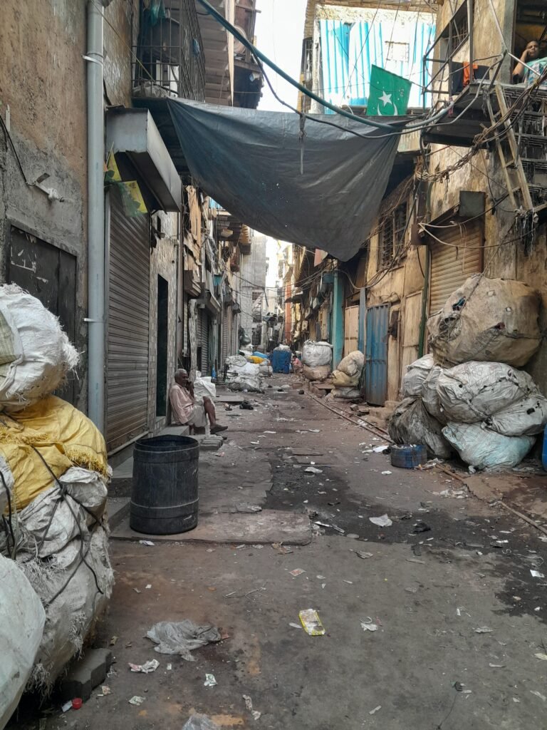 A street in Dharavi, Mumbai