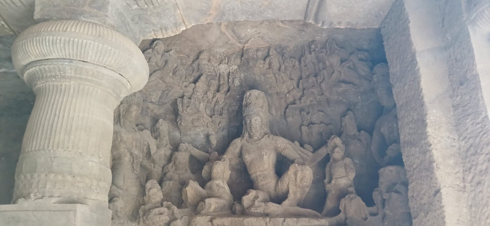 The rock-cut Elephanta Caves near Mumbai