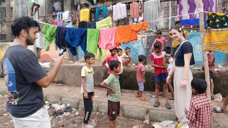Ethical Dharavi slum tour group with a Mumbai Experiences guide