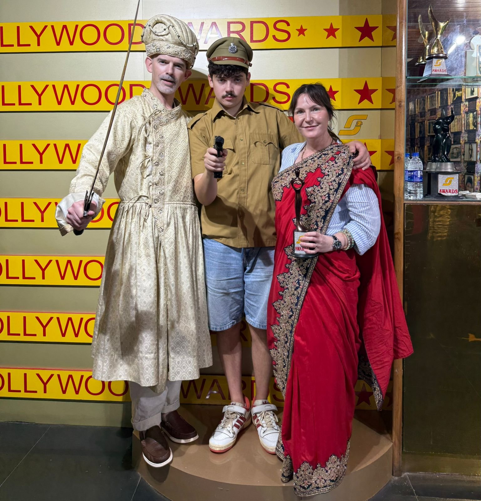 Guests enjoying a Bollywood studio tour in Mumbai